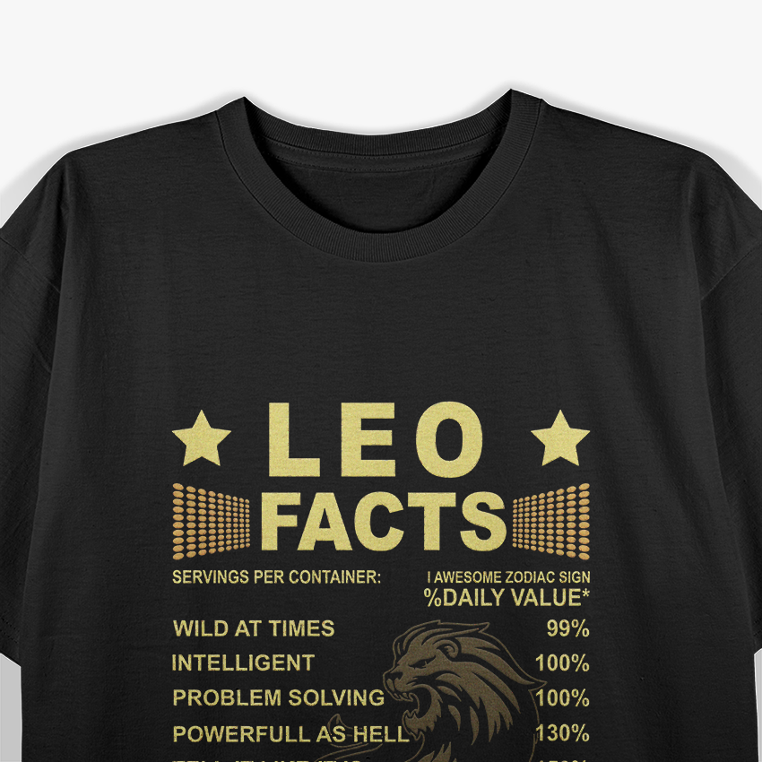 Born to Shine – Funny Leo Zodiac Traits T-Shirt