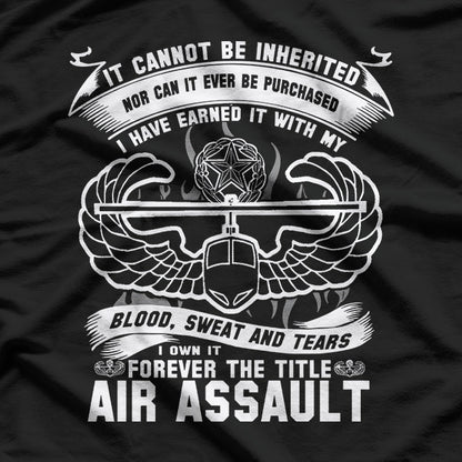 Army Air Assault – Earned Never Given Design T-Shirt