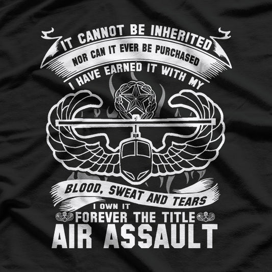 Army Air Assault – Earned Never Given Design T-Shirt