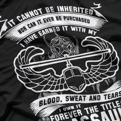 Army Air Assault – Earned Never Given Design T-Shirt