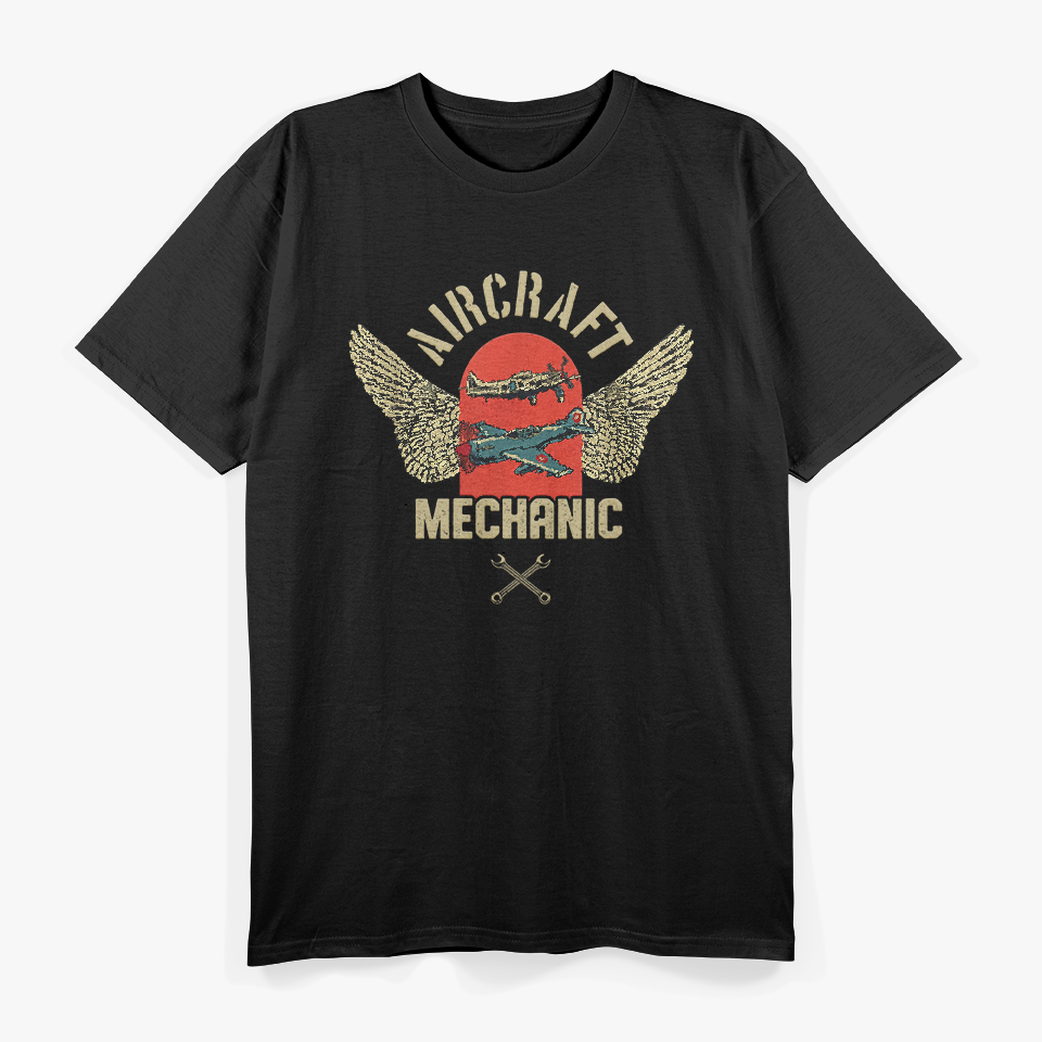 Aircraft Mechanic Aviation Aeromechanics Airplane Technician T-Shirt