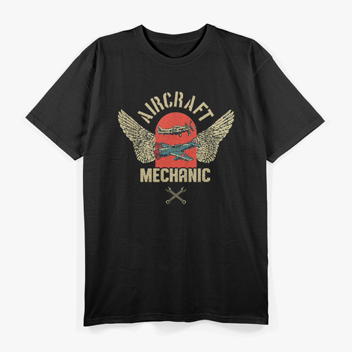 Aircraft Mechanic Aviation Aeromechanics Airplane Technician T-Shirt
