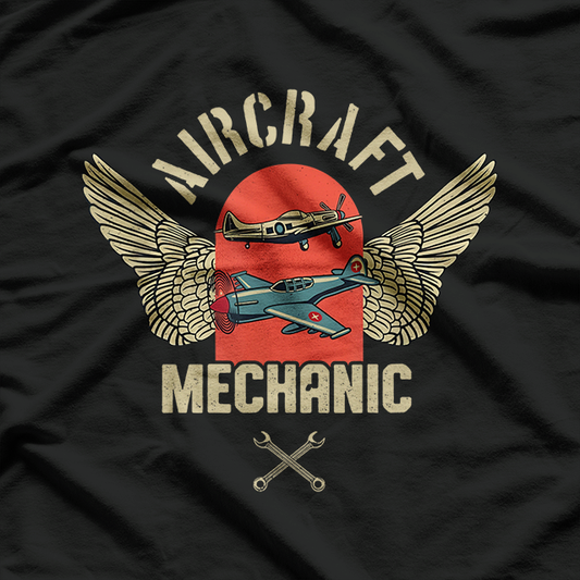 Aircraft Mechanic Aviation Aeromechanics Airplane Technician T-Shirt