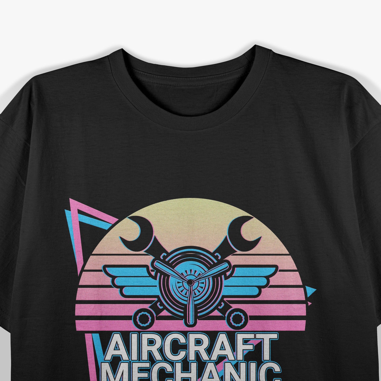 Aircraft Mechanic Aviation Artisan Retro T-Shirt