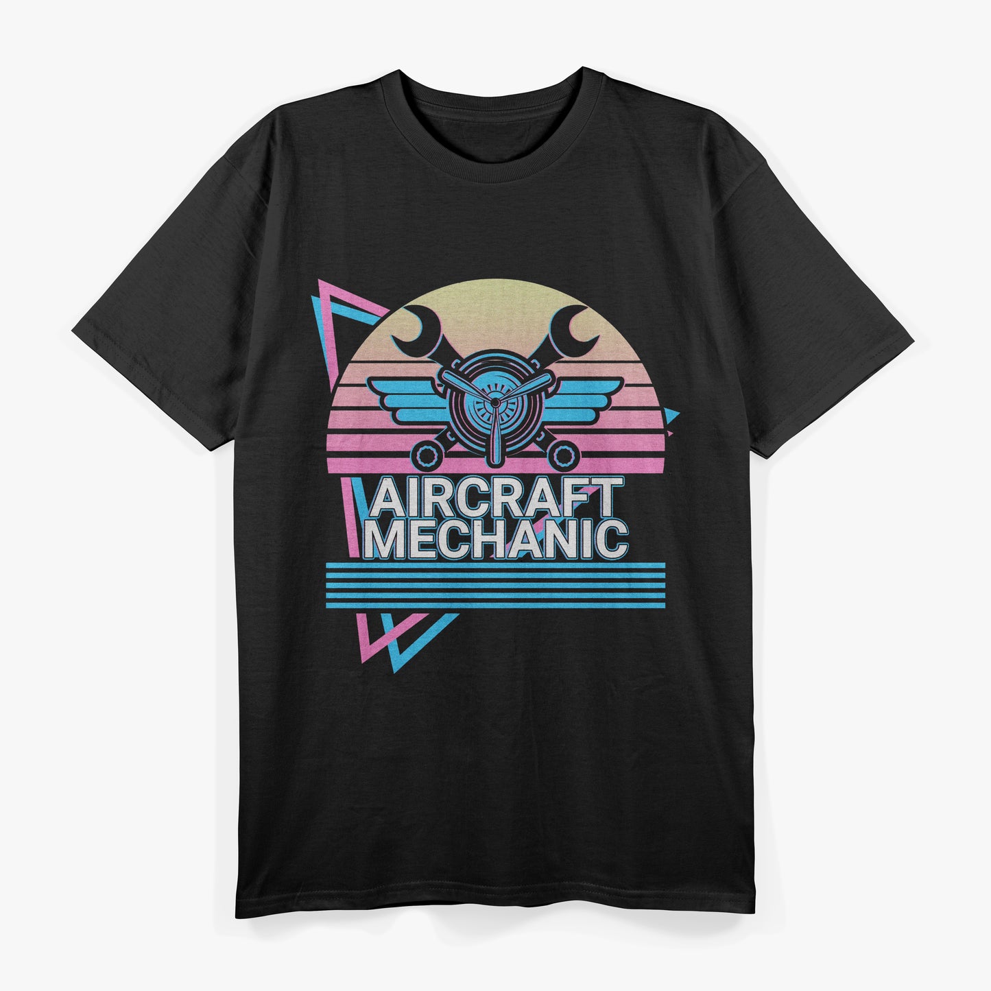 Aircraft Mechanic Aviation Artisan Retro T-Shirt