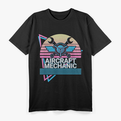 Aircraft Mechanic Aviation Artisan Retro T-Shirt