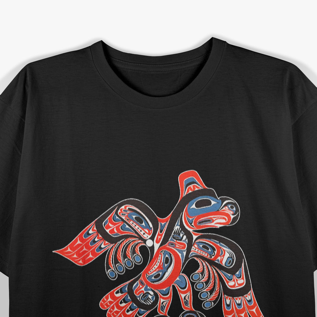 Alaska Native American Art Thunderbird Indigenous Art T-Shirt