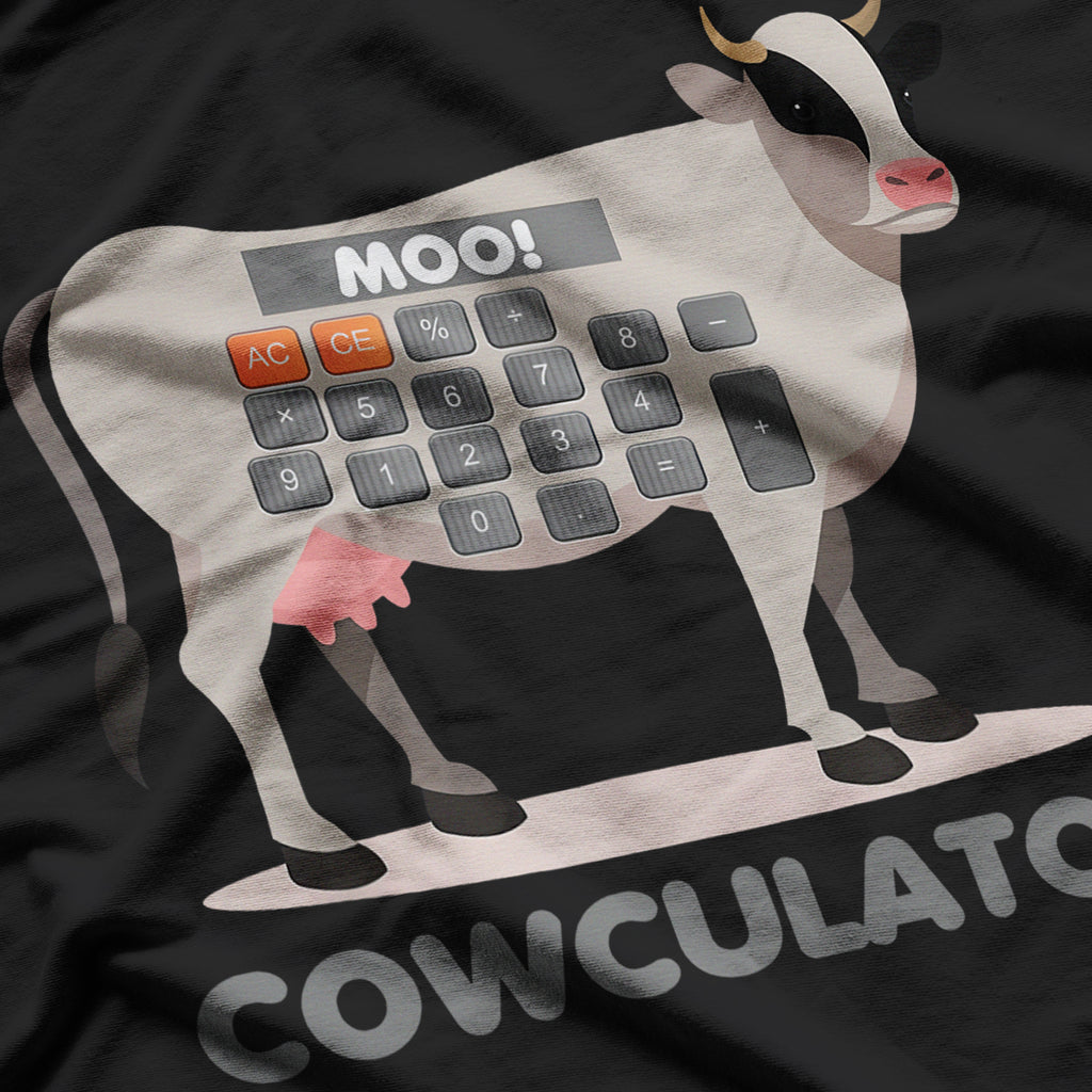 Algebra Math Calculator Funny Problem Solver Cow Moo T-Shirt