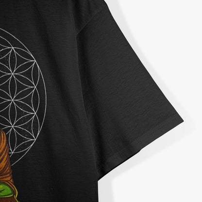 Alien Buddha Zen Yoga Meditation Spiritual Cosmic Buddhist T-Shirt