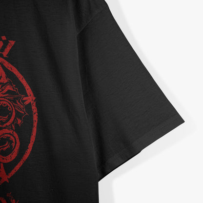 All Hail Cthulhu Dark Occult Skull Red Dark Fantasy T-Shirt