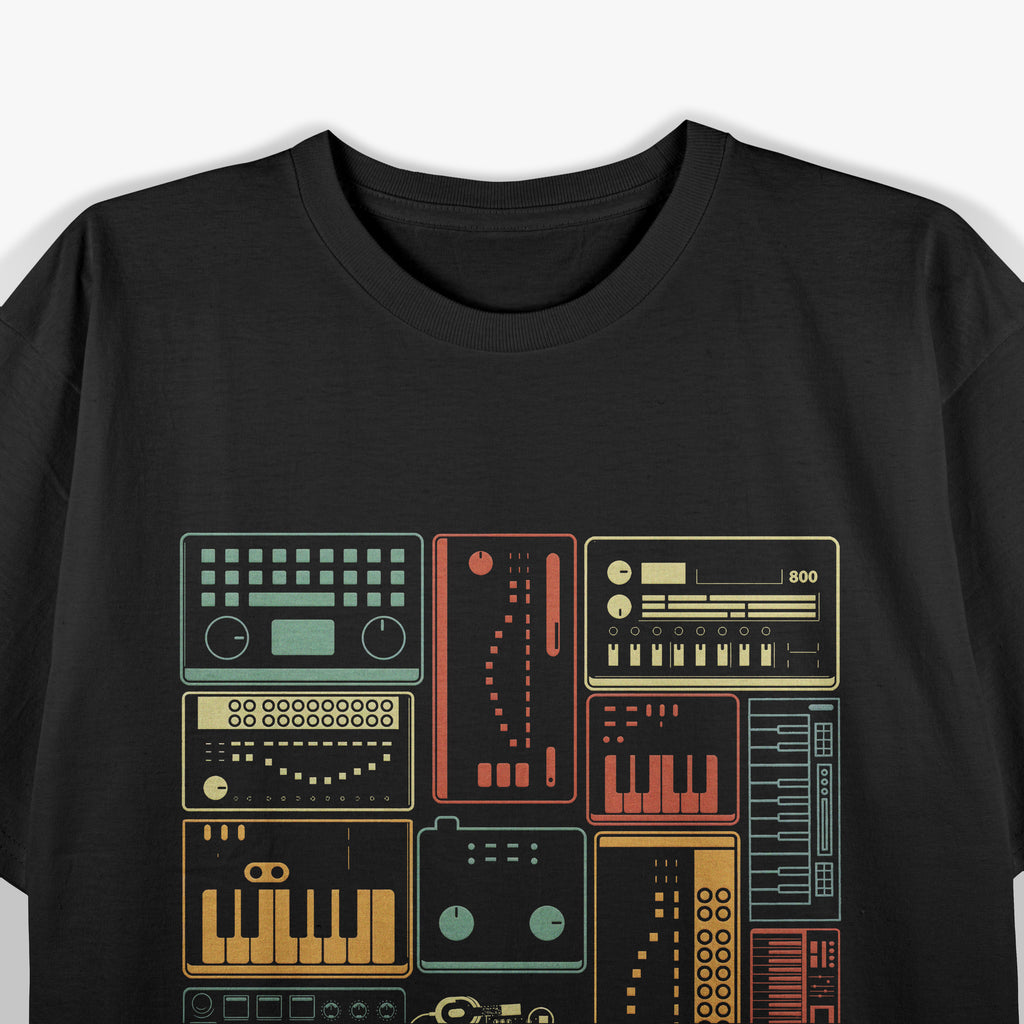 Analog Modular Synthesizer Music Producer Keyboard T-Shirt