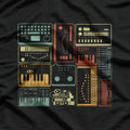 Analog Modular Synthesizer Music Producer Keyboard T-Shirt
