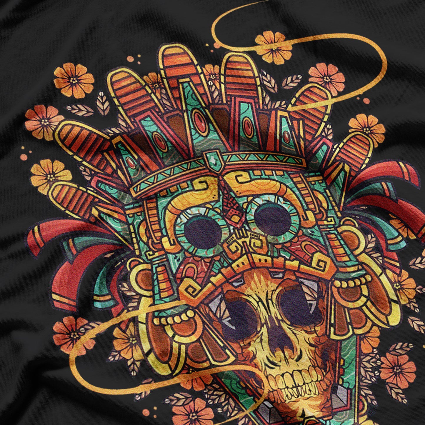 Ancient Aztec King Mexican Mayas Mayan Cultural Heritage T-Shirt