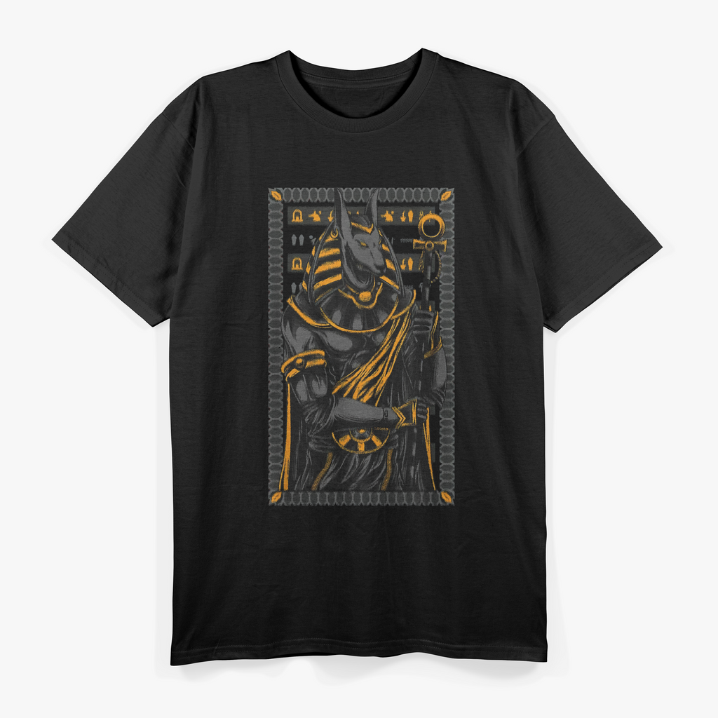 Ancient Egypt Hieroglyph Egyptian God Anubis T-Shirt
