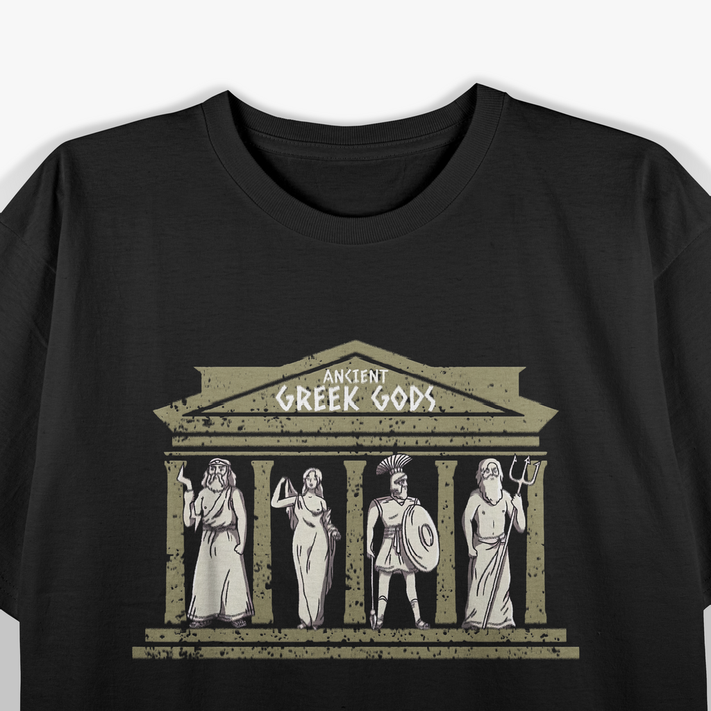 Ancient Greek Gods And Goddesses Legendary Deities of Myth and Power T-Shirt