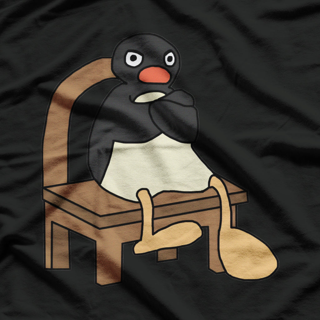 Sulking Sitting Penguin Meme / Pingu T-Shirt