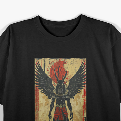 Anubis Wings: The Egyptian God of the Afterlife and Pharaoh's Guardian T-Shirt