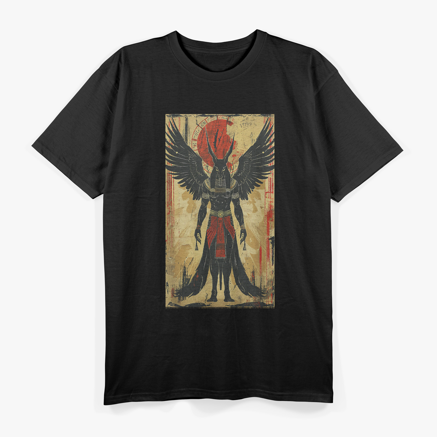 Anubis Wings: The Egyptian God of the Afterlife and Pharaoh's Guardian T-Shirt