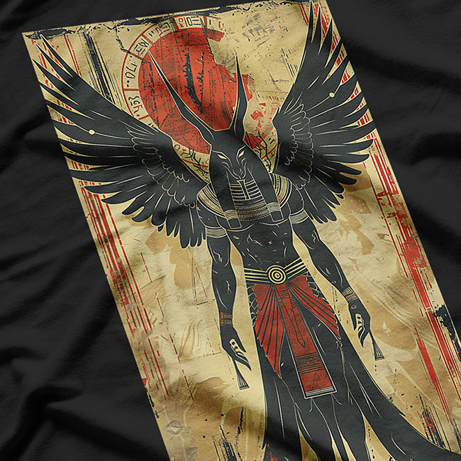 Anubis Wings: The Egyptian God of the Afterlife and Pharaoh's Guardian T-Shirt