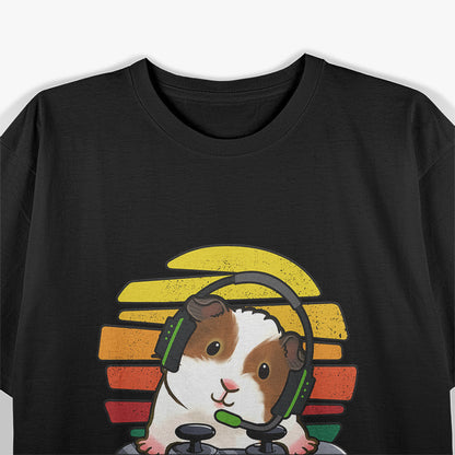 Gaming Guinea Pig with Headphones Funny Gamer T-Shirt