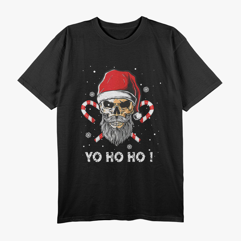 Santa Pirate - Funny Christmas Skull Beard T-Shirt