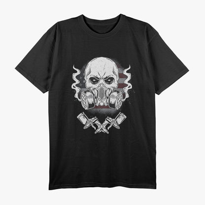 Vehicle Sprayer Graffiti Skull - Car Auto Body Painter T-Shirt
