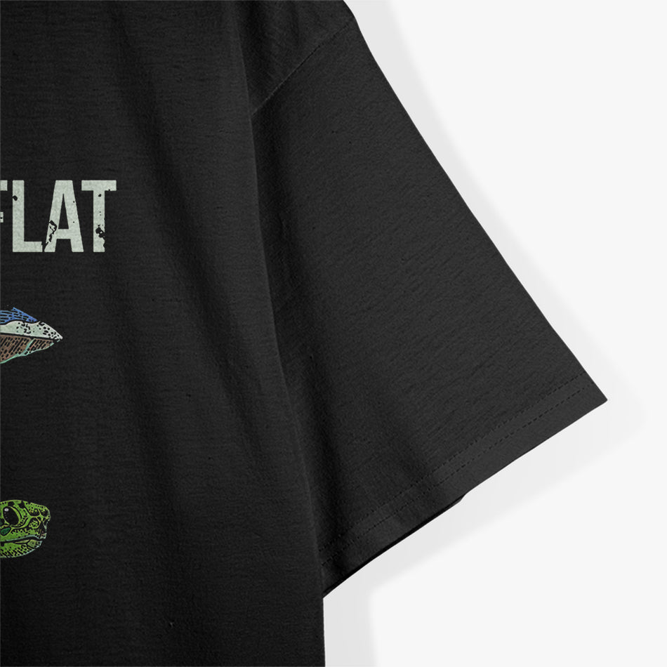 Flat Earth Society - Turtle & Elephants Parody T-Shirt