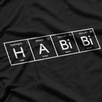 Habibi Funny Arabic Lebanese Word Periodic Table Style T-Shirt