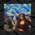 Art Mashup Mona Lisa Starry Night The Scream T-Shirt