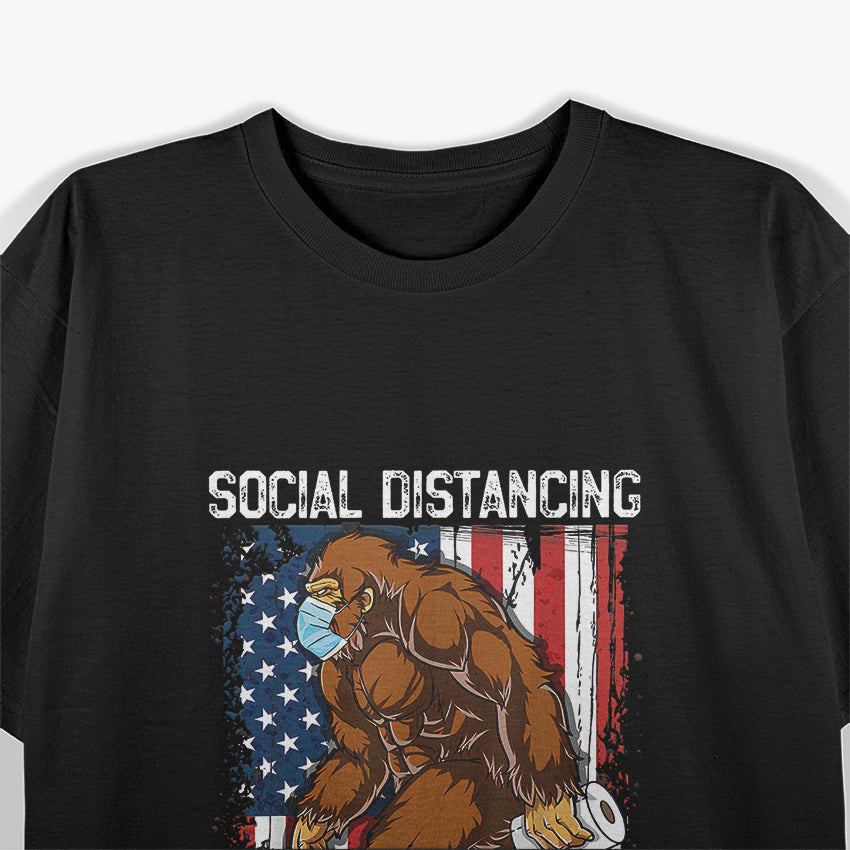Bigfoot - Distancing Champion Funny Cryptid T-Shirt