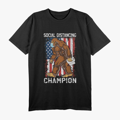 Bigfoot - Distancing Champion Funny Cryptid T-Shirt