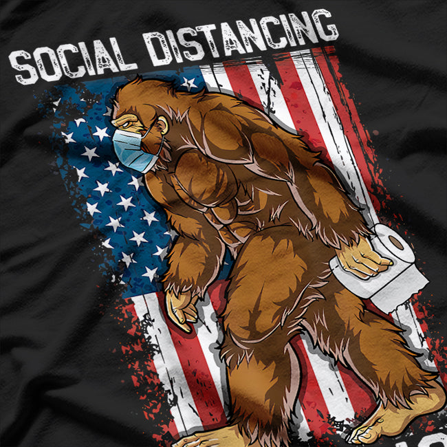 Bigfoot - Distancing Champion Funny Cryptid T-Shirt