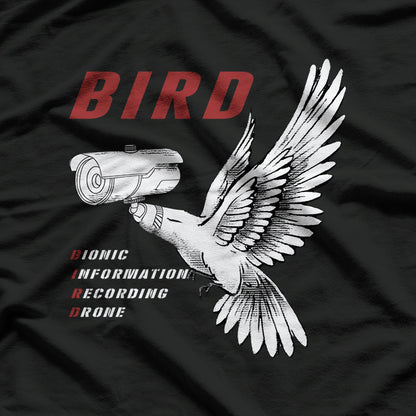 Bionic Bird Drone Recording Device Funny T-Shirt