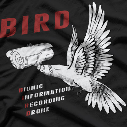 Bionic Bird Drone Recording Device Funny T-Shirt