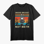 Smoke Brisket, Not Meth – Funny Skeleton BBQ T-Shirt