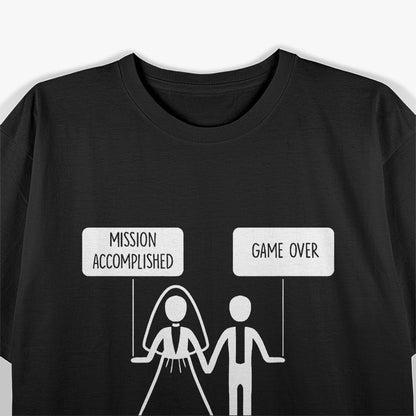 Just Married, Game Over – Funny Bride T-Shirt