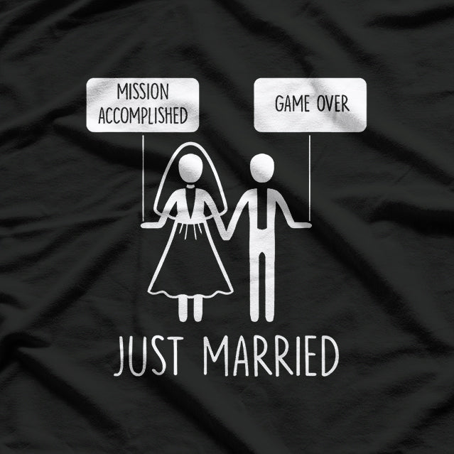 Just Married, Game Over – Funny Bride T-Shirt