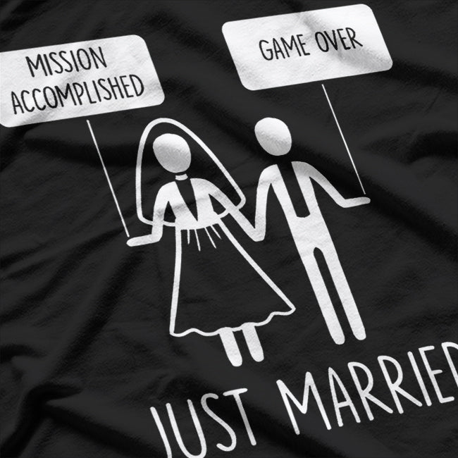 Just Married, Game Over – Funny Bride T-Shirt