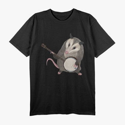 Opossum Playing The Banjo - Possum T-Shirt