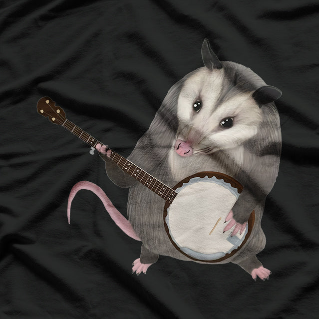 Opossum Playing The Banjo - Possum T-Shirt