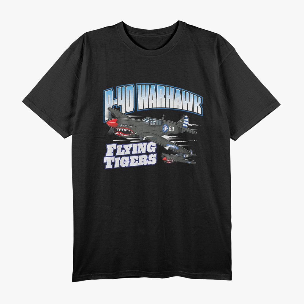P-40 Warhawk - Flying Tigers Warbird Tribute T-Shirt