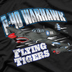P-40 Warhawk - Flying Tigers Warbird Tribute T-Shirt