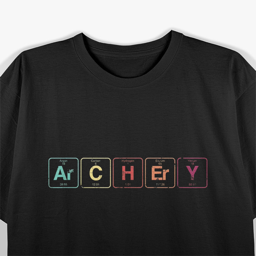 Archery Chemistry Meets the Bow with Periodic Table Elements T-Shirt