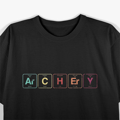 Archery Chemistry Meets the Bow with Periodic Table Elements T-Shirt