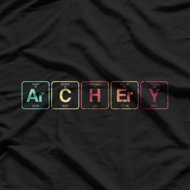Archery Chemistry Meets the Bow with Periodic Table Elements T-Shirt