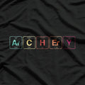 Archery Chemistry Meets the Bow with Periodic Table Elements T-Shirt
