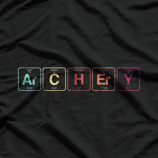 Archery Chemistry Meets the Bow with Periodic Table Elements T-Shirt