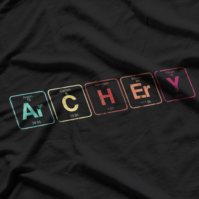 Archery Chemistry Meets the Bow with Periodic Table Elements T-Shirt