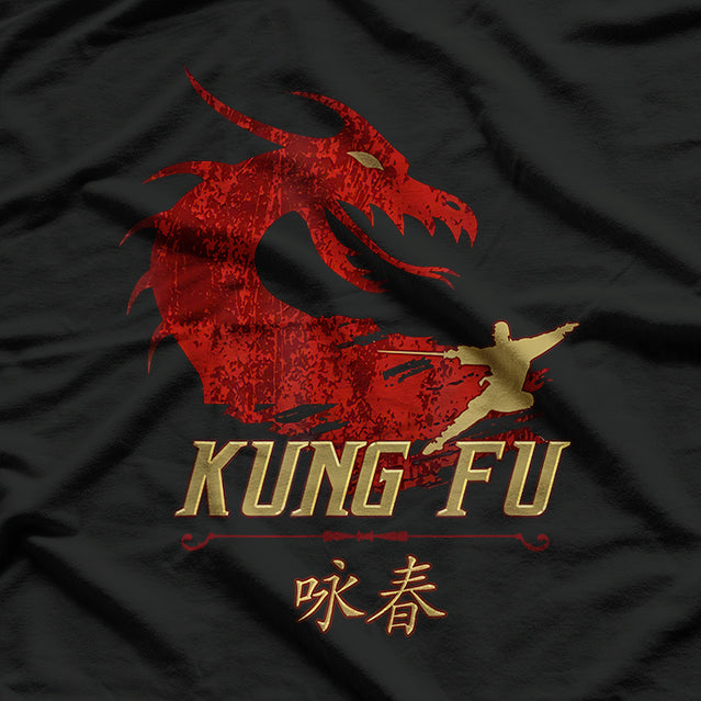 Kung Fu, Shaolin, Chinese Martial Arts T-Shirt