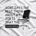 Some Days The Best Thing About My Job Is That The Chair Spins T-Shirt
